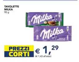 Esselunga Tavolette Milka offerta