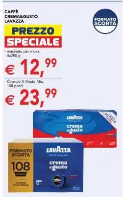 Esselunga CAFFÈ CREMA&GUSTO LAVAZZA offerta