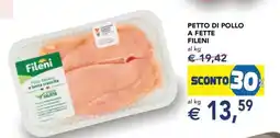 Esselunga PETTO DI POLLO A FETTE FILENI offerta