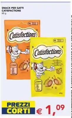 Esselunga Snack per gatti Catisfactions offerta