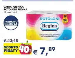 Esselunga Carta Igienica Rotoloni Regina offerta