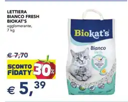 Esselunga LETTIERA BIANCO FRESH BIOKAT'S offerta