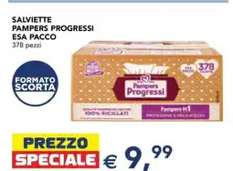 Esselunga SALVIETTE PAMPERS PROGRESSI ESA PACCO offerta