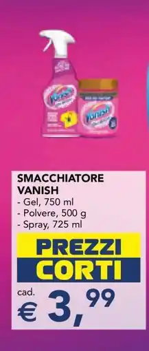 Esselunga SMACCHIATORE VANISH offerta