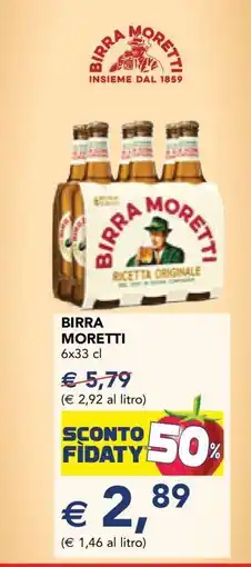 Esselunga BIRRA MORETTI offerta