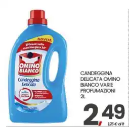 Eurospar CANDEGGINA DELICATA OMINO BIANCO VARIE PROFUMAZIONI 2L offerta