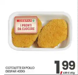 Eurospar COTOLETTE DI POLLO DESPAR 400G offerta