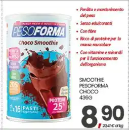 Eurospar SMOOTHIE PESOFORMA CHOCO offerta