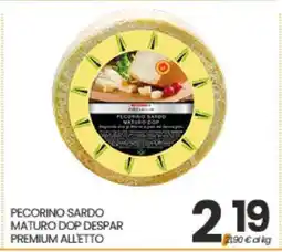 Eurospar PECORINO SARDO MATURO DOP DESPAR PREMIUM ALLETTO offerta