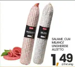 Eurospar SALAME CLAI MILANO/UNGHERESE ALETTO offerta