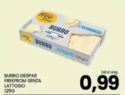 Eurospar BURRO DESPAR FREEFROM SENZA LATTOSIO 125G offerta