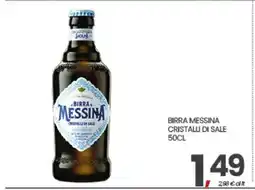 Eurospar Birra Messina Cristalli di Sale offerta