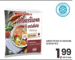 Eurospar MINESTRONE DI VERDURE DESPAR 1KG offerta