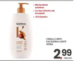 Eurospar CREMA CORPO KALODERMA KARITÈ 400ML offerta