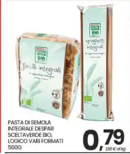 Eurospar PASTA DI SEMOLA INTEGRALE DESPAR offerta