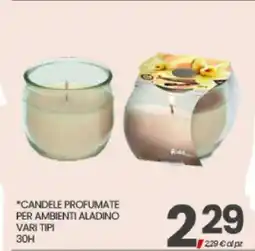 Eurospar CANDELE PROFUMATE PER AMBIENTI ALADINO offerta