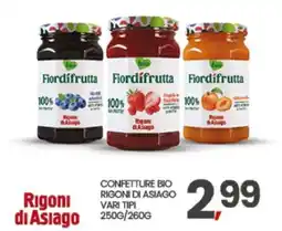 Eurospar Confetture Bio Rigoni di Asiago offerta