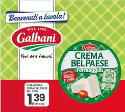 Eurospar FORMAGGINI CREMA BEL PAESE offerta