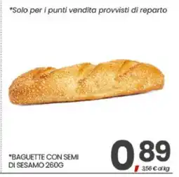 Eurospar BAGUETTE CON SEMI DI SESAMO 260G offerta