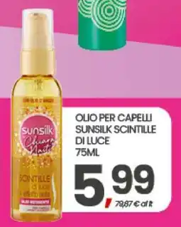 Eurospar OLIO PER CAPELLI SUNSILK SCINTILLE DI LUCE 75ML offerta