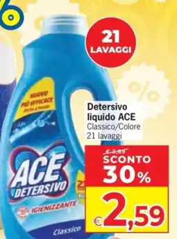 Despar Detersivo liquido ACE Classico offerta
