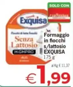 Despar Formaggio senza lattosio Exquisa offerta