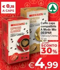 Despar Caffè caps compatibile A Modo Mio DESPAR offerta