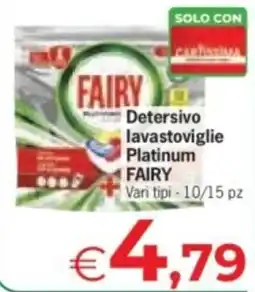 Despar Detersivo lavastoviglie Platinum Fairy offerta