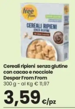 Despar Cereali ripieni senza glutine con cacao e nocciole Despar From From offerta