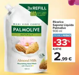 Carrefour Express Ricarica Sapone Liquido Palmolive offerta
