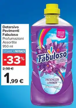 Carrefour Express Detersivo Pavimenti Fabuloso offerta