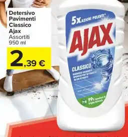 Carrefour Express Detersivo Pavimenti Classico Ajax offerta