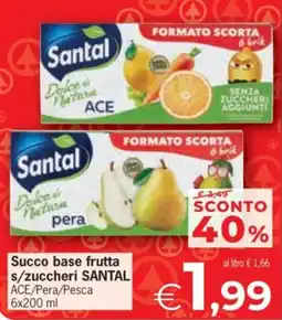 Despar Succo base frutta s/zuccheri SANTAL offerta