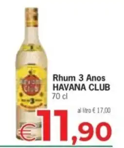 Despar Rhum 3 Anos HAVANA CLUB offerta