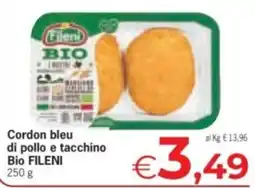 Despar Cordon bleu di pollo e tacchino Bio FILENI offerta