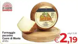 Despar Formaggio pecorino Cuore di Monte offerta