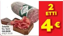 Despar Salame Tre Torri Galbani offerta