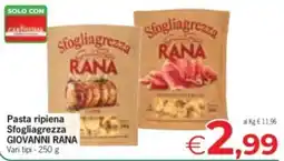 Despar Pasta ripiena Sfogliagrezza Giovanni Rana offerta