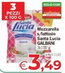 Despar Mozzarella s/lattosio Santa Lucia offerta