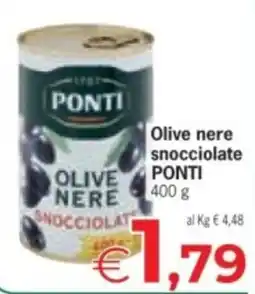 Despar Olive nere snocciolate PONTI offerta