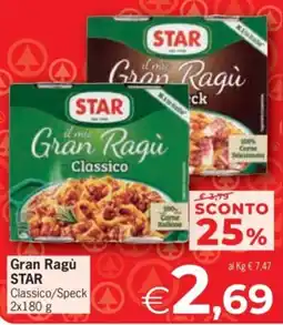 Despar Gran Ragù STAR Classico offerta