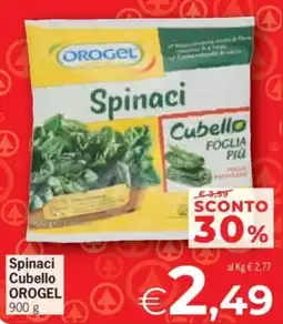 Despar Spinaci Cubello OROGEL offerta