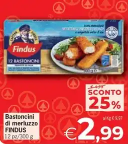 Despar Bastoncini di merluzzo FINDUS offerta