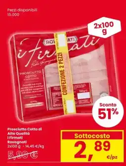 Interspar Prosciutto Cotto di Alta Qualità I Firmati Rovagnati offerta