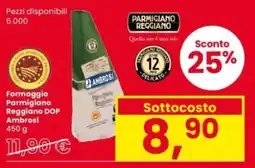 Interspar Formaggio Parmigiano Reggiano DOP Ambrosi offerta