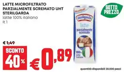 Panorama Latte microfiltrato parzialmente scremato UHT Sterilgarda offerta