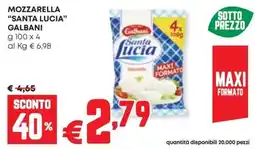 Panorama Mozzarella Santa Lucia Galbani offerta