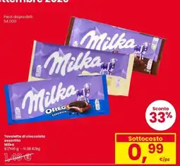 Interspar Tavoletta di cioccolato assortita Milka offerta