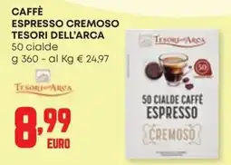 Panorama Caffè espresso cremoso Tesori dell'Arca offerta