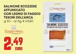Panorama Salmone scozzese affumicato con legno di faggio Tesori dell'Arca offerta